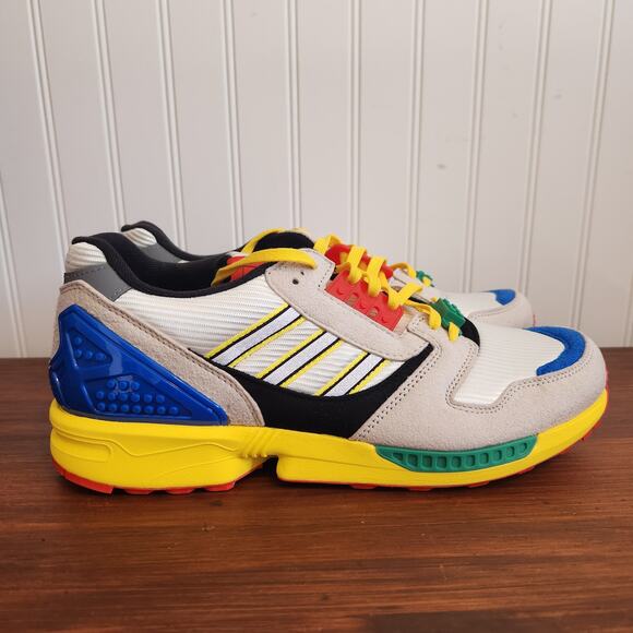 Adidas Men's Size 10.5 ZX 8000‎ x Lego A-ZX Series 2020 FZ3482 NIB - Picture 2 of 11